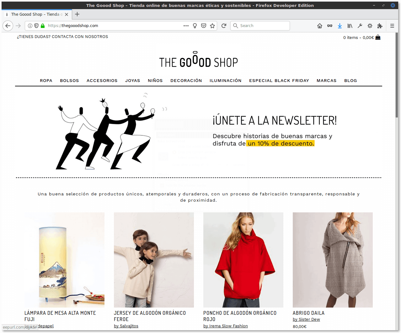 The Goood Shop website